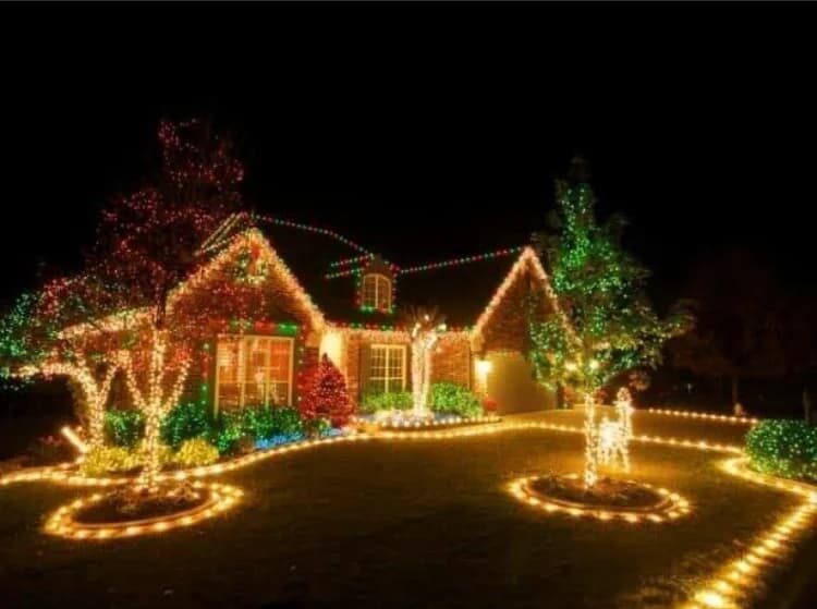 Christmas Lights Hanging